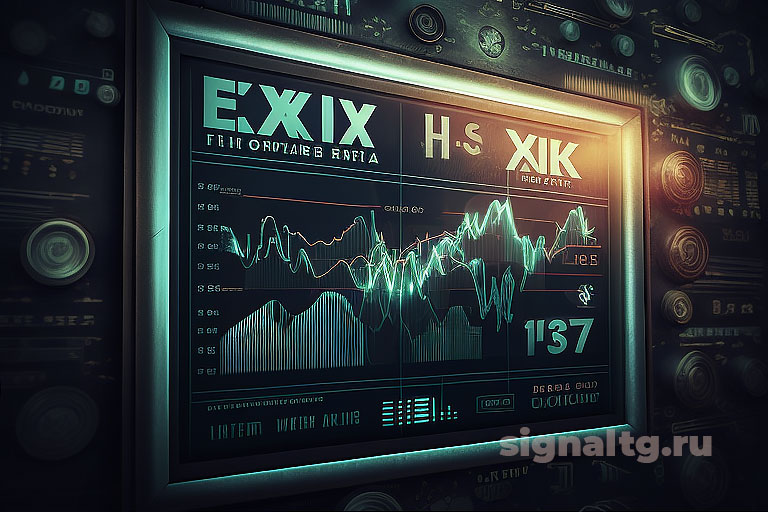 Фото торгового экрана с индикаторами технического анализа на Форексе